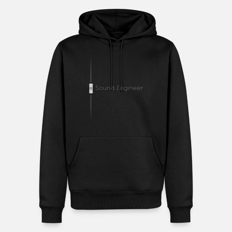 Tontechniker Fader Grau - Männer Premium Bio Hoodie - Schwarz