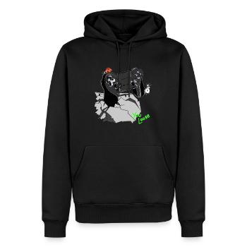 Controller Gamepad Wolly Sheepling - Männer Premium Bio Hoodie - Schwarz - Vorne - Nico (187cm)