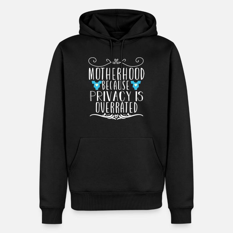 Mutterschaft - Männer Premium Bio Hoodie - Schwarz