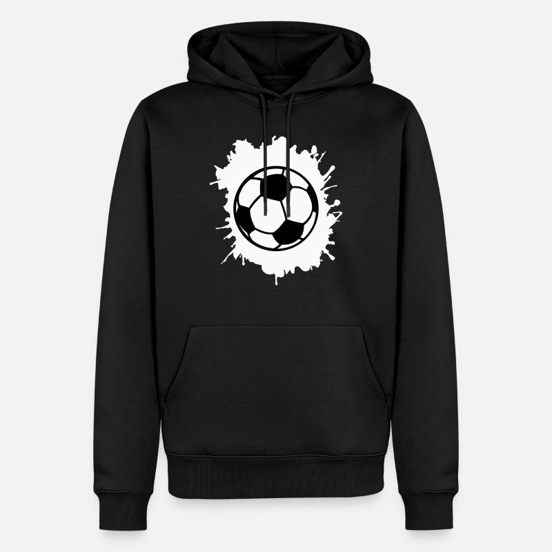 Blobs de football - Sweat à capuche Premium bio Homme - noir