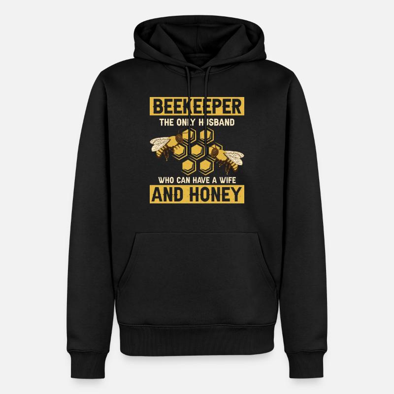 Beekeeper The Only Husband Beekeeper - Männer Premium Bio Hoodie - Schwarz