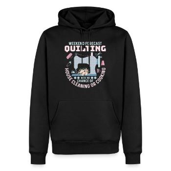 Prévisions du week-end Courtepointe Quilter Couture - Sweat à capuche Premium bio Homme - noir - Devant - Nico (187cm)