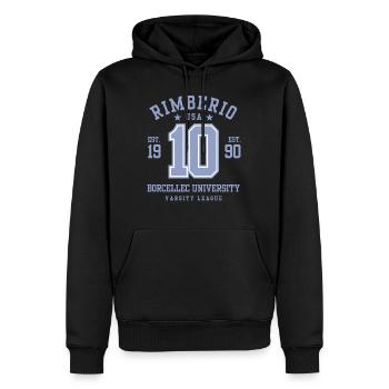 American Football - Männer Premium Bio Hoodie - Schwarz - Vorne - Nico (187cm)