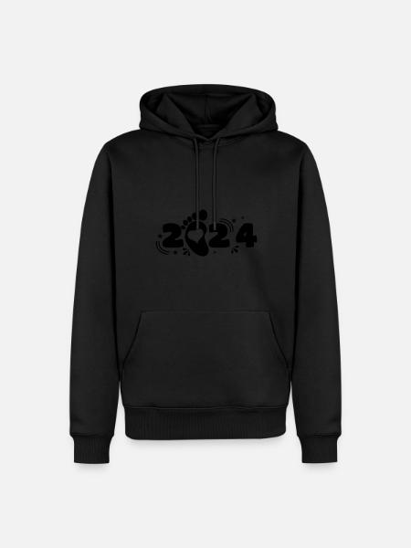 papa 2024 Cadeau naissance - Sweat à capuche Premium bio Homme - 