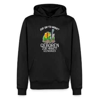 Garten Gartenarbeit Gärtner Spruch Geschenk - Männer Premium Bio Hoodie - Schwarz - Vorne - Nico (187cm)