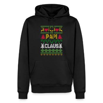 Papi Claus Santa Reindeer Tree Ugly Christmas - Männer Premium Bio Hoodie - Schwarz - Vorne - Nico (187cm)