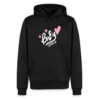 Baby 2022 - Neugeborenes 2022 - Männer Premium Bio Hoodie - Schwarz - Vorne - Nico (187cm)