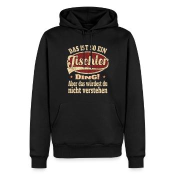 Tischler Das ist so ein Tischler - Männer Premium Bio Hoodie - Schwarz - Vorne - Nico (187cm)