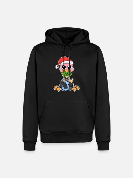 Bébé Vautour Noël - Sweat à capuche Premium bio Homme - noir