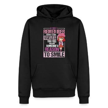 Anime Manga Japan Kawaii lustig Spruch Geschenk - Männer Premium Bio Hoodie - Schwarz - Vorne - Nico (187cm)
