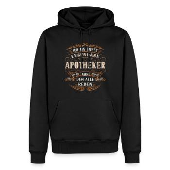Apotheker Ich bin dieser legendäre Apotheker - Männer Premium Bio Hoodie - Schwarz - Vorne - Nico (187cm)