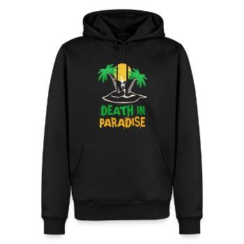 Death in Paradise motiv - geschenkidee - Männer Premium Bio Hoodie - Schwarz - Vorne - Nico (187cm)