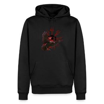 Vegvisir Odin avec Hugin et Munin - Vikings - Sweat à capuche Premium bio Homme - noir - Devant - Nico (187cm)