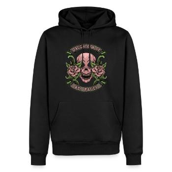 St. Pauli Frau Daughters of St. Pauli - Männer Premium Bio Hoodie - Schwarz - Vorne - Nico (187cm)