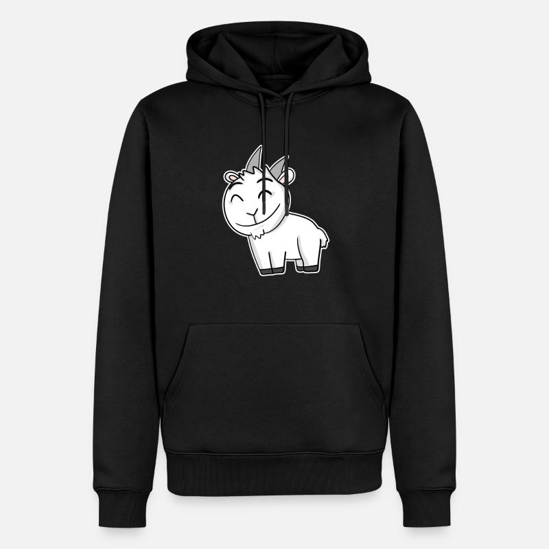Bouc de chèvre - Sweat à capuche Premium bio Homme - noir