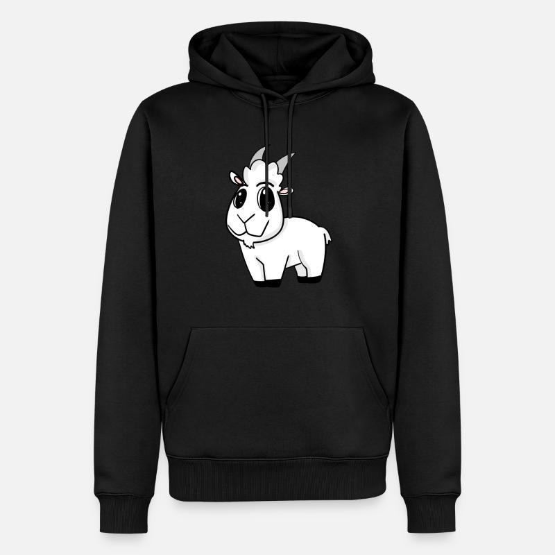 Chèvre Chèvre Buck - Sweat à capuche Premium bio Homme - noir