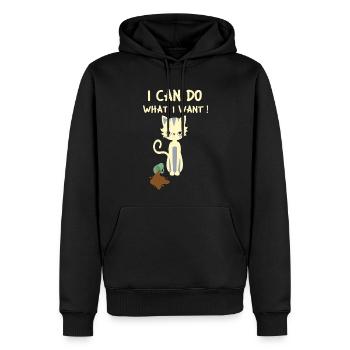 Cats Kitten Cat Mom Cat Dad Cat Cat Cat - Men’s Premium Organic Hoodie - black - Front - Nico (187cm)
