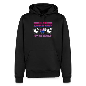 Bisexell Transgender Pride Day LGBT - Männer Premium Bio Hoodie - Schwarz - Vorne - Nico (187cm)