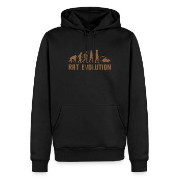 Rat Maman Rat Papa Maison Rat Canal Rat Rat - Sweat à capuche Premium bio Homme - noir - Devant - Nico (187cm)