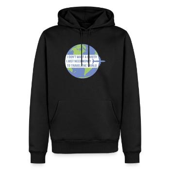 Reisen Reisender Reisende Urlaub Urlauber Reise - Männer Premium Bio Hoodie - Schwarz - Vorne - Nico (187cm)