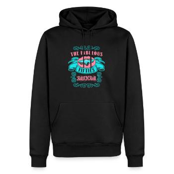 Die Fabelhaften Fünfziger Rock N' Roll 50er - Männer Premium Bio Hoodie - Schwarz - Vorne - Nico (187cm)