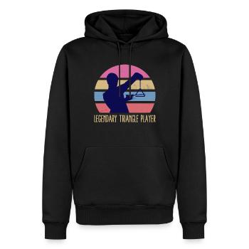 Triangelspieler Triangelspielerin Klang Triangel - Männer Premium Bio Hoodie - Schwarz - Vorne - Nico (187cm)