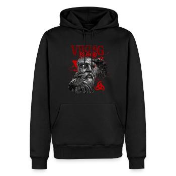 Viking Blood Odin Und Raben Wikinger Kultur - Männer Premium Bio Hoodie - Schwarz - Vorne - Nico (187cm)