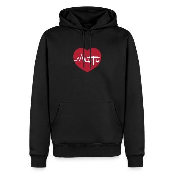 Jurist Kanzlei Rechtsanwalt Jura Recht Richter - Männer Premium Bio Hoodie - Schwarz - Vorne - Nico (187cm)