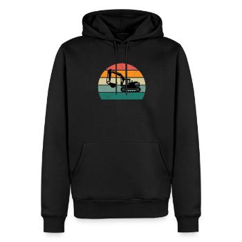 Radlader Baggerschaufel Maschine Baustelle Bagger - Männer Premium Bio Hoodie - Schwarz - Vorne - Nico (187cm)