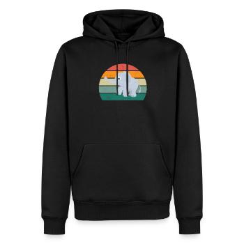 Eléphant Pachyderme Proboscis Afrique Trompettes Éléphant - Sweat à capuche Premium bio Homme - noir - Devant - Nico (187cm)
