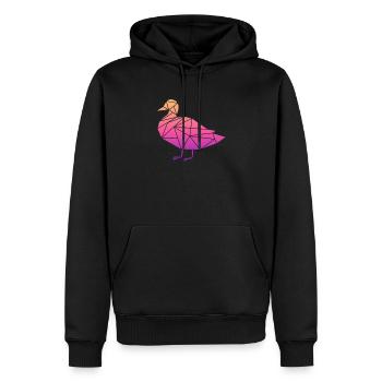 Ducks Swimming Fly Waddle Rubber Duck Duck - Men’s Premium Organic Hoodie - black - Front - Nico (187cm)