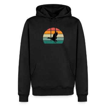 Ducks Swimming Fly Waddle Rubber Duck Duck - Men’s Premium Organic Hoodie - black - Front - Nico (187cm)