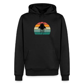 Drachensteigen Wind Herbst Papierdrache Drachen - Männer Premium Bio Hoodie - Schwarz - Vorne - Nico (187cm)