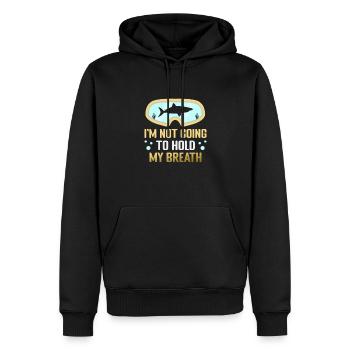 Instructeur de conception de plongée sous-marine Snorkeling - Sweat à capuche Premium bio Homme - noir - Devant - Nico (187cm)