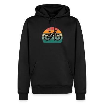 Fahrrad Fahrradfahren Fahrradfahrer Stadtrad Rad - Männer Premium Bio Hoodie - Schwarz - Vorne - Nico (187cm)