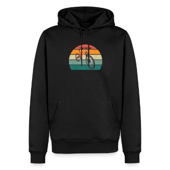 Fahrräder Fahrradfahren Fahrradfahrer Stadtrad Ren - Männer Premium Bio Hoodie - Schwarz - Vorne - Nico (187cm)