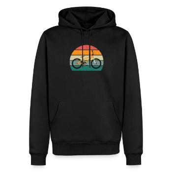 Fahrrad Fahrradfahren Fahrradfahrer Stadtrad Rad - Männer Premium Bio Hoodie - Schwarz - Vorne - Nico (187cm)