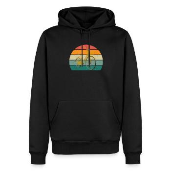 Fahrrad Fahrradfahren Fahrradfahrer Stadtrad Rad - Männer Premium Bio Hoodie - Schwarz - Vorne - Nico (187cm)