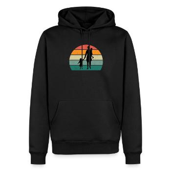 Family Mama Papa Child Son Daughter Aunt Uncle - Men’s Premium Organic Hoodie - black - Front - Nico (187cm)