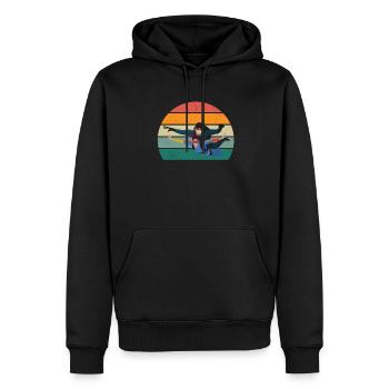 Parachutes Skydiving Skydivers - Men’s Premium Organic Hoodie - black - Front - Nico (187cm)