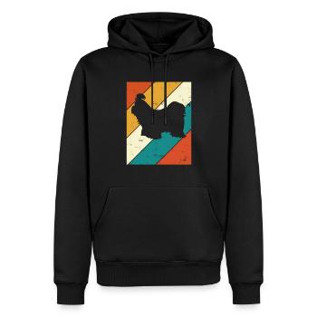 Shih Tzu dog lover Retro vintage Gift idea - Männer Premium Bio Hoodie - Schwarz - Vorne - Nico (187cm)