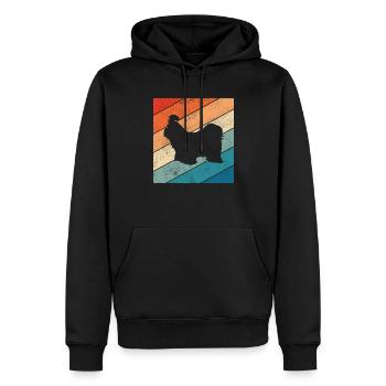 Shih Tzu dog lover Retro vintage Gift idea - Männer Premium Bio Hoodie - Schwarz - Vorne - Nico (187cm)