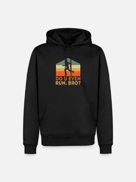 Running Marathon Runner Running - Men’s Premium Organic Hoodie - black