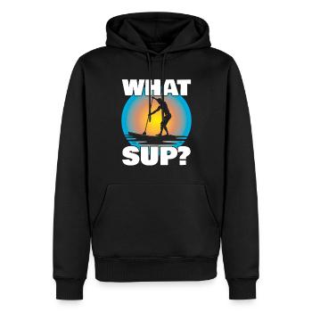 Sup Stand Up Paddle Design Sup Board Paddeln - Sweat à capuche Premium bio Homme - noir - Devant - Nico (187cm)