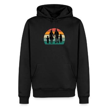 Family Mama Papa Child Son Daughter Aunt Uncle - Men’s Premium Organic Hoodie - black - Front - Nico (187cm)