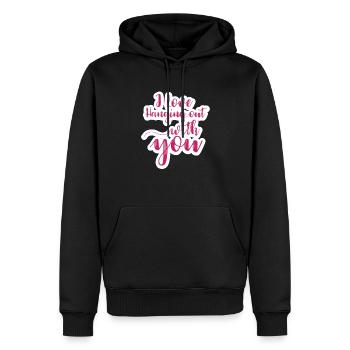 Paresse paresseux Fatigue lente, sommeil lent - Sweat à capuche Premium bio Homme - noir - Devant - Nico (187cm)