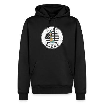 Land Map America US Flag Home Grown Delaware - Männer Premium Bio Hoodie - Schwarz - Vorne - Nico (187cm)
