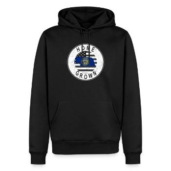 Land Map America US Flag Home Grown Nebraska - Männer Premium Bio Hoodie - Schwarz - Vorne - Nico (187cm)