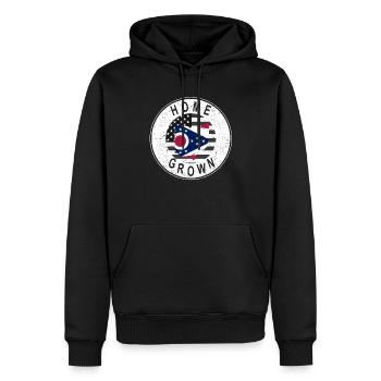 Land Map America US Flag Home Grown Ohio - Männer Premium Bio Hoodie - Schwarz - Vorne - Nico (187cm)