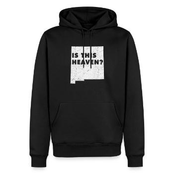 Carte terrestre Amérique État américain Accueil Paradis Nouveau-Mexique - Sweat à capuche Premium bio Homme - noir - Devant - Nico (187cm)